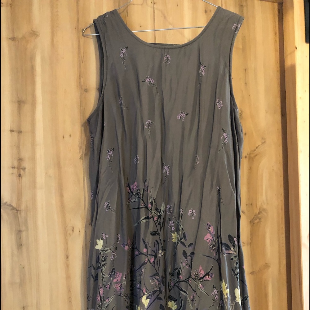 Maurices olive floral mini dress